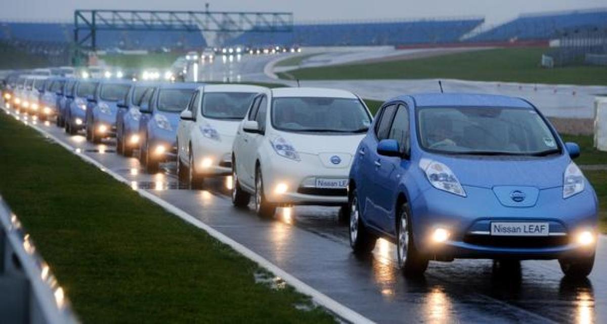 Une parade record pour la Nissan Leaf