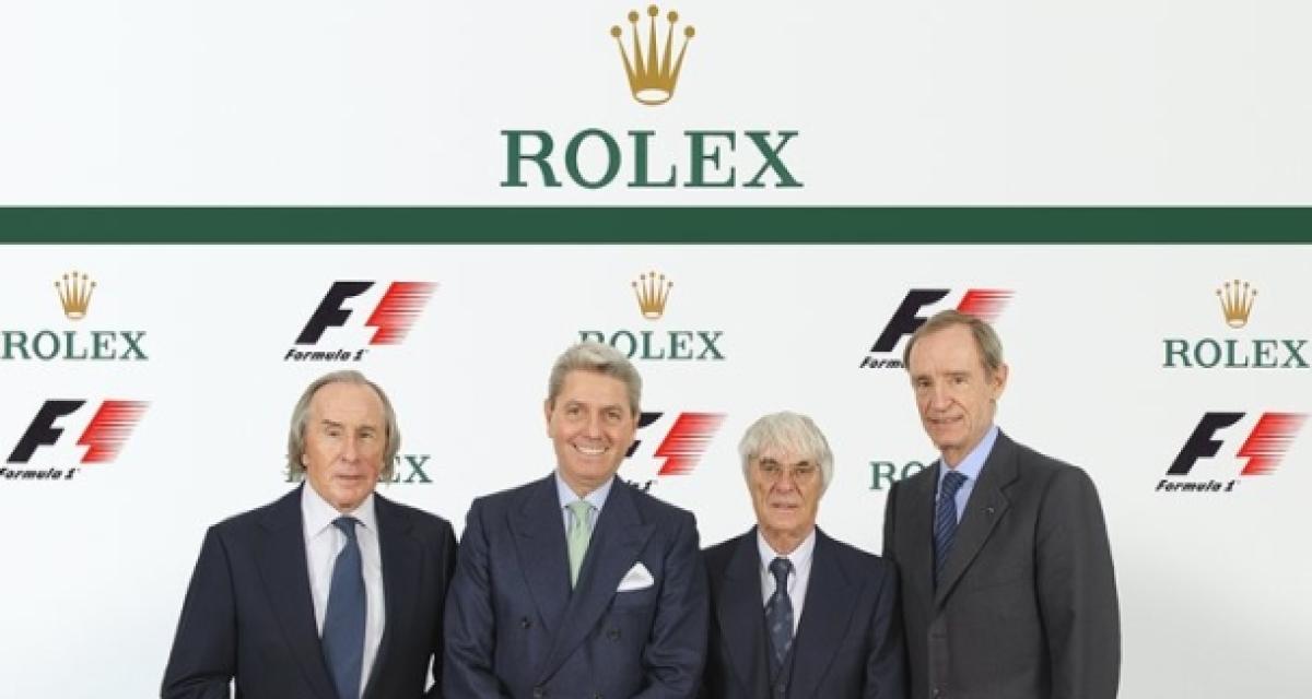 Rolex devient chronométreur officiel de la F1