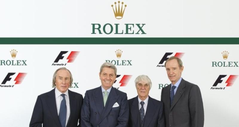  - Rolex devient chronométreur officiel de la F1