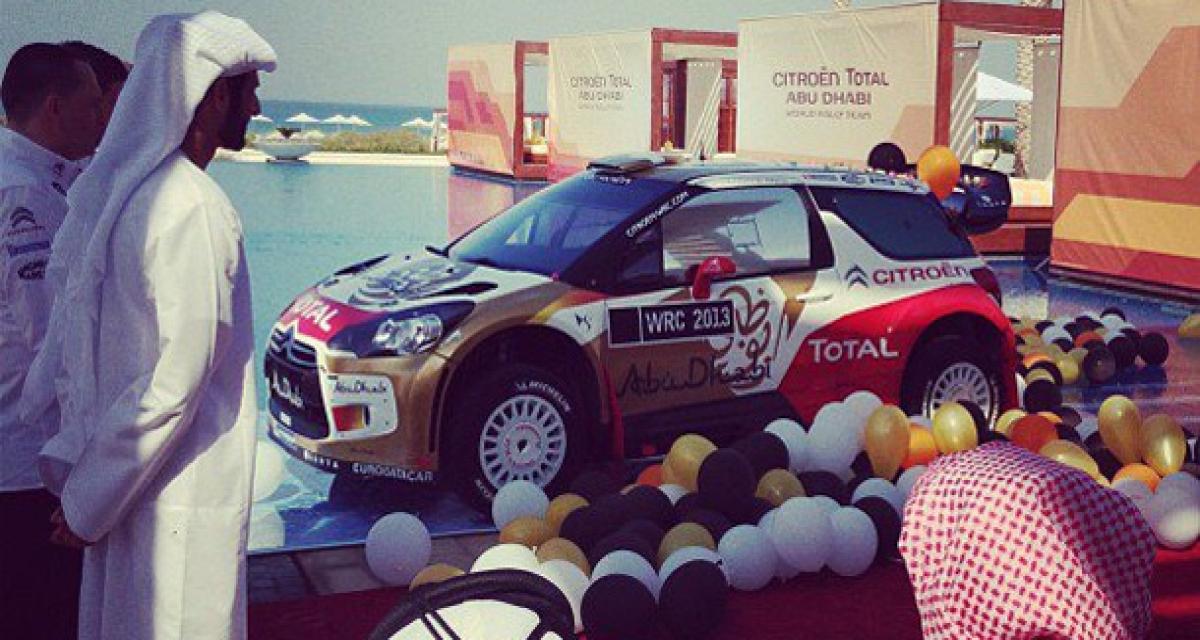 Une nouvelle parure dorée pour la Citroën DS3 WRC