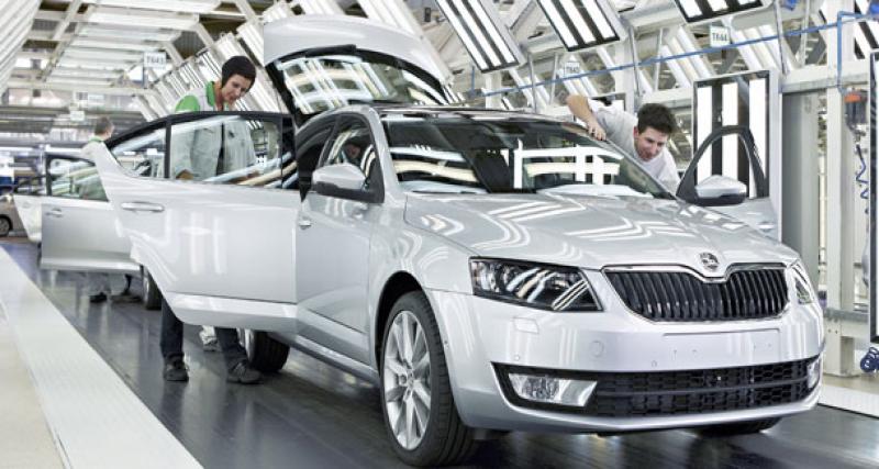  - Début de production Škoda Octavia