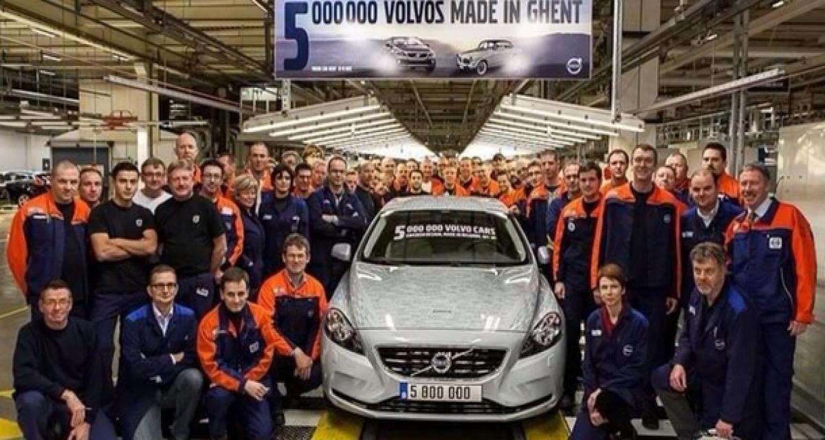 Volvo : 5 millions d'unités produites en Belgique