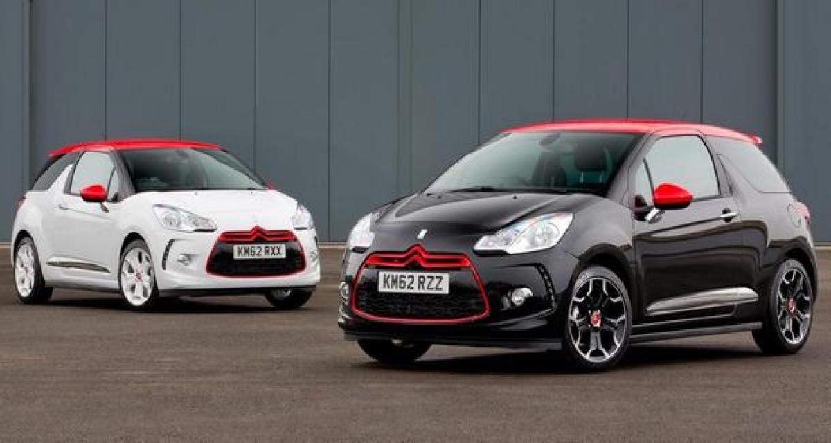 Les DS3 DStyle Red & DSport Red lancées outre-Manche
