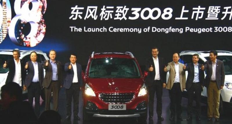  - La Peugeot 3008 introduite en Chine