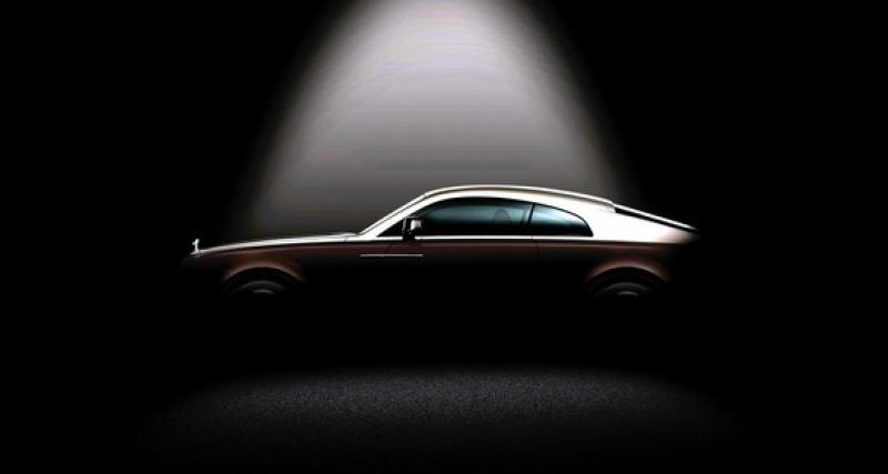  - Genève 2013 : un nouveau teaser pour la Rolls-Royce Wraith