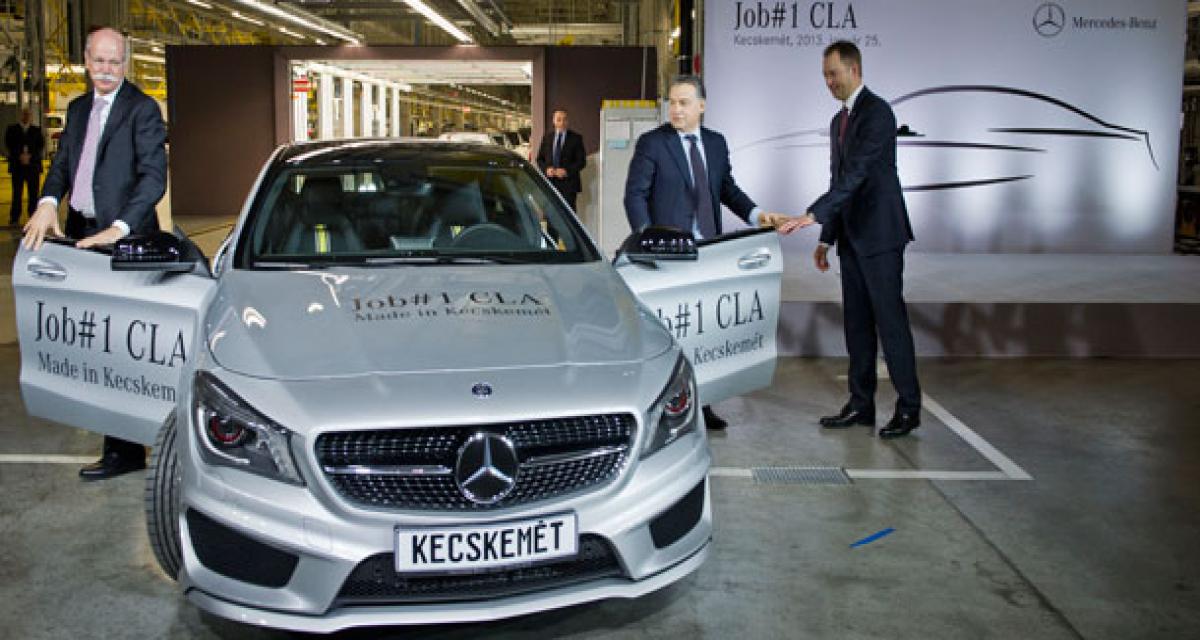 Début de production pour la Mercedes CLA