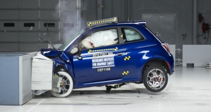  - La Fiat 500, pire voiture pour protéger ses passagers selon un spécialiste de l'assurance