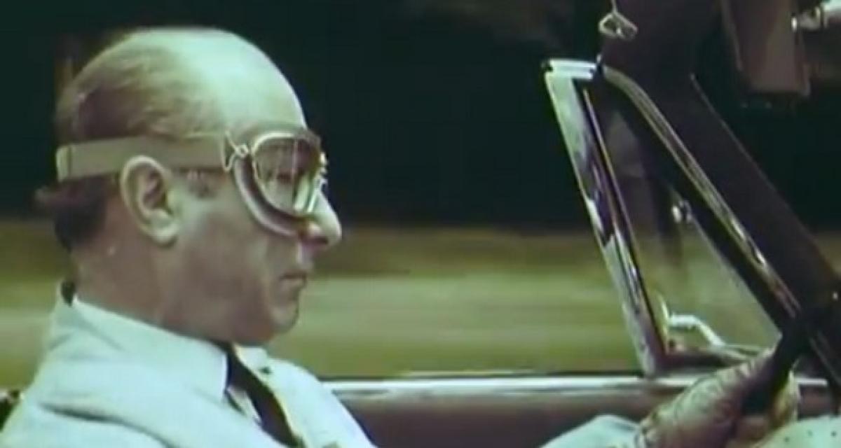 Publicité: Juan-Manuel Fangio teste les Pirelli Cinturato