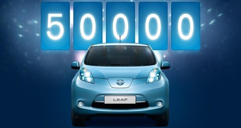  - 50.000 Nissan Leaf vendues à travers le monde