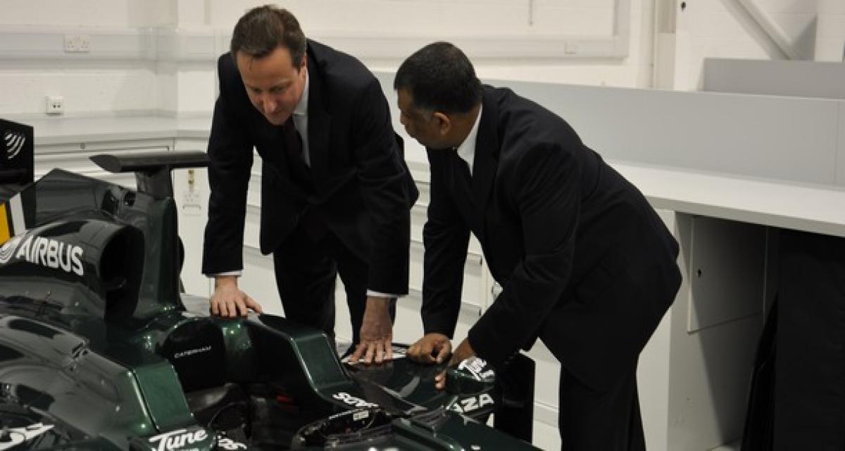 David Cameron en visite chez Caterham