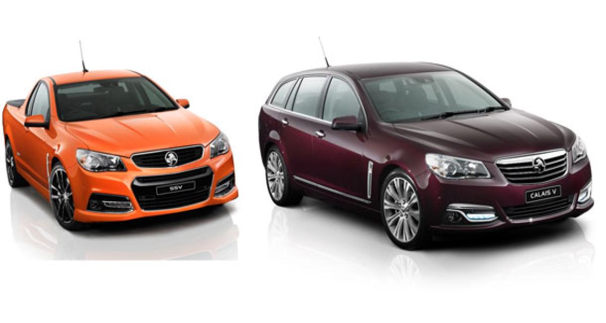 Holden Commodore, break et pick-up aussi, et pour Chevrolet ?