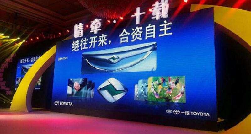  - FAW-Toyota dévoile sa nouvelle marque pour la Chine