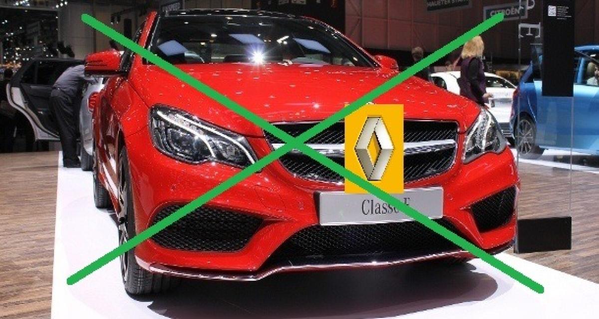 Le haut de gamme Renault ne naitra pas sous la bonne étoile