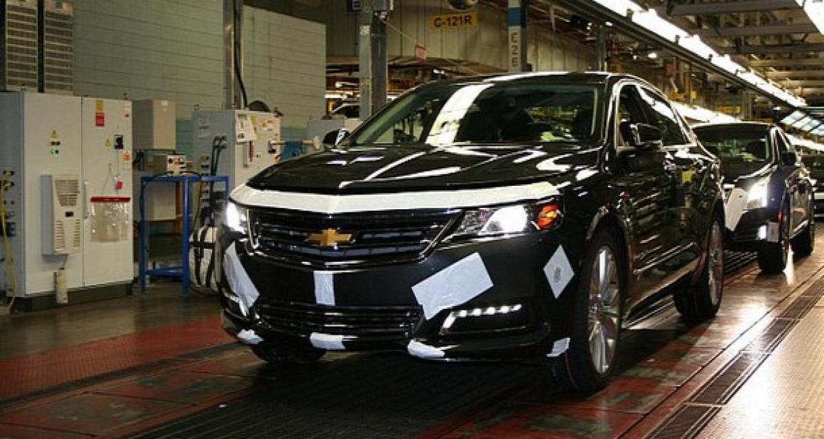 Démarrage de la production pour la Chevrolet Impala