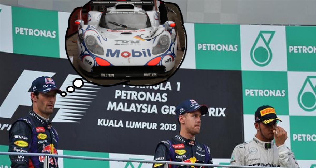 F1 : Mark Webber avec Porsche aux 24h Mans en 2014 ?