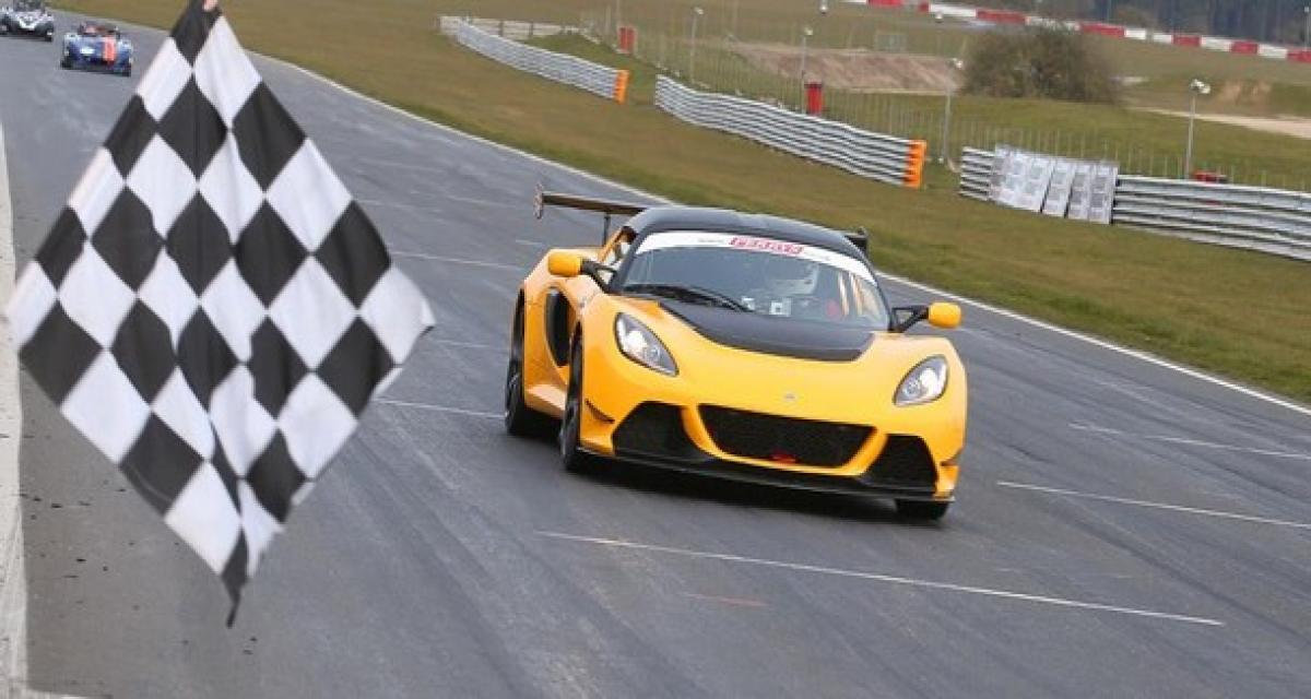 Première sortie et première victoire pour la Lotus Exige V6 Cup R