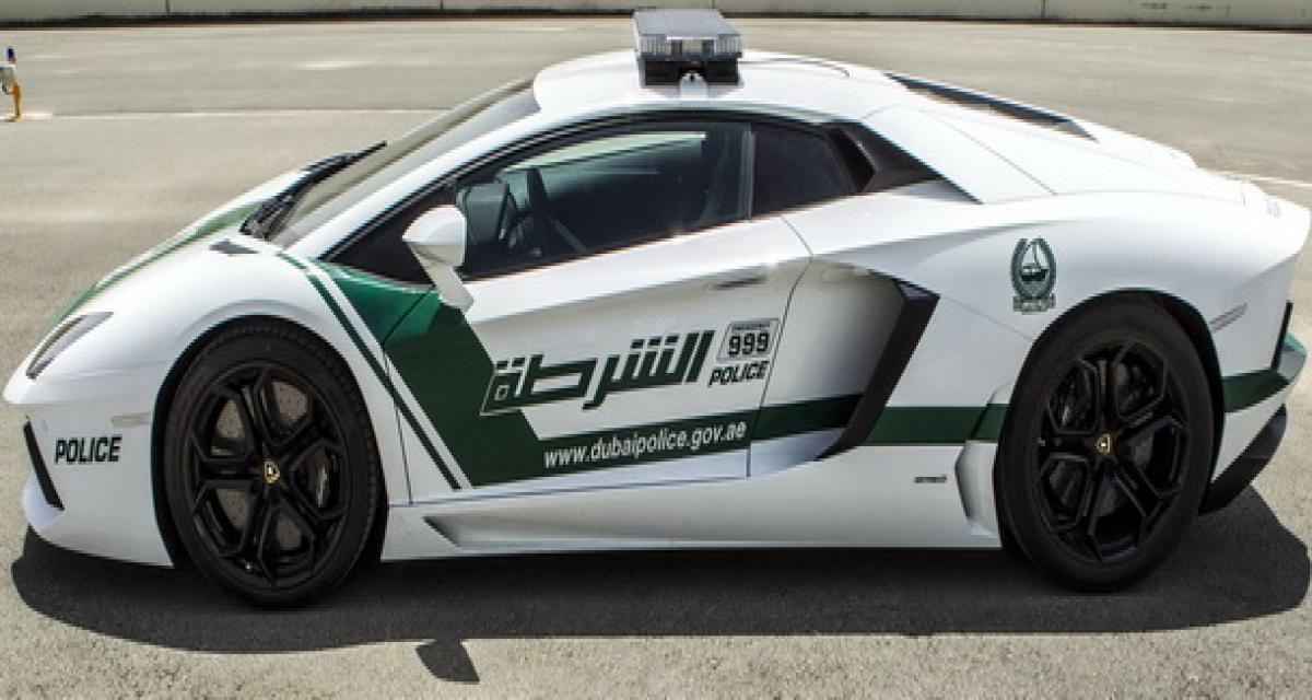 Une Lamborghini Aventador pour la Police