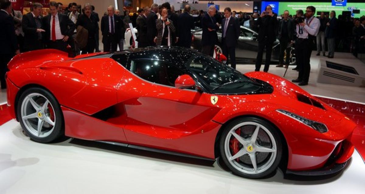 La Ferrari LaFerrari visible au Grand Palais