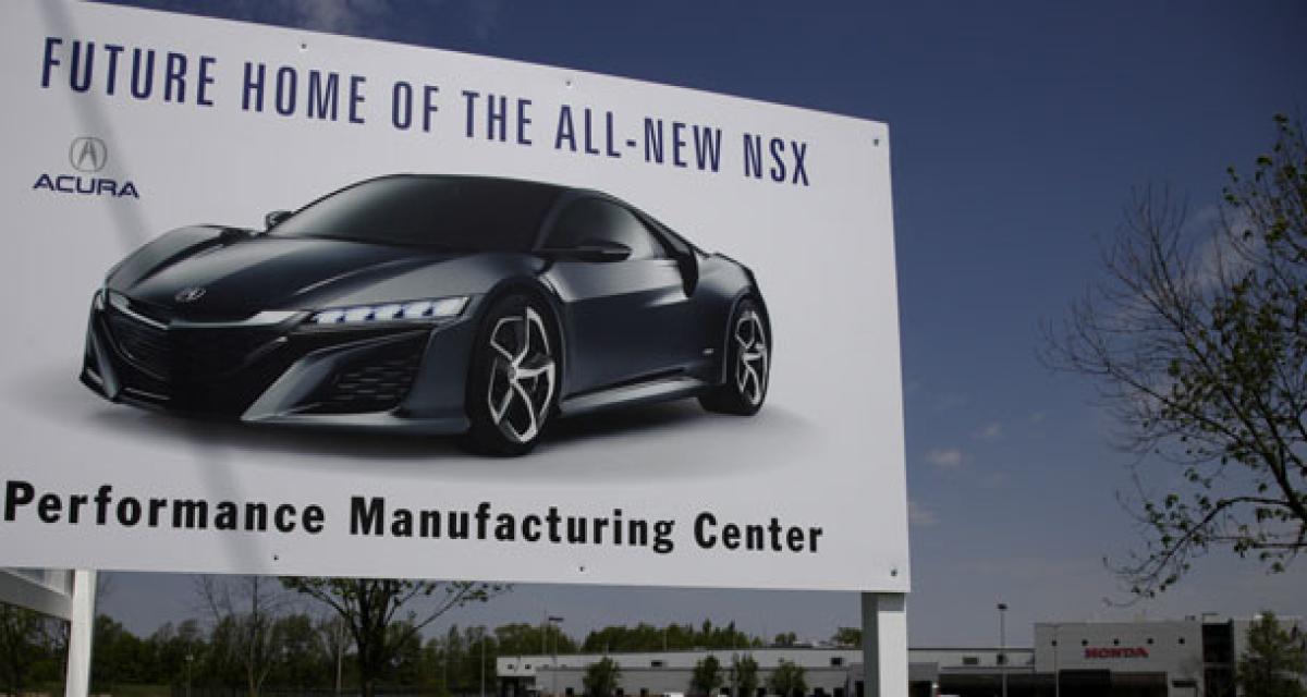 La Honda NSX produite dans l'Ohio