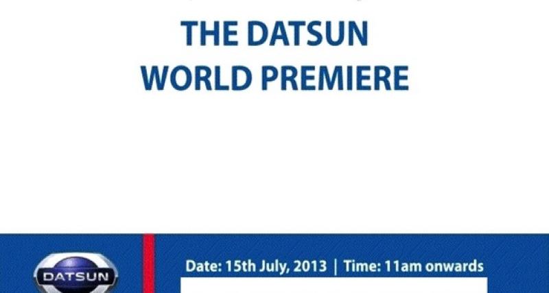  - Datsun prend date