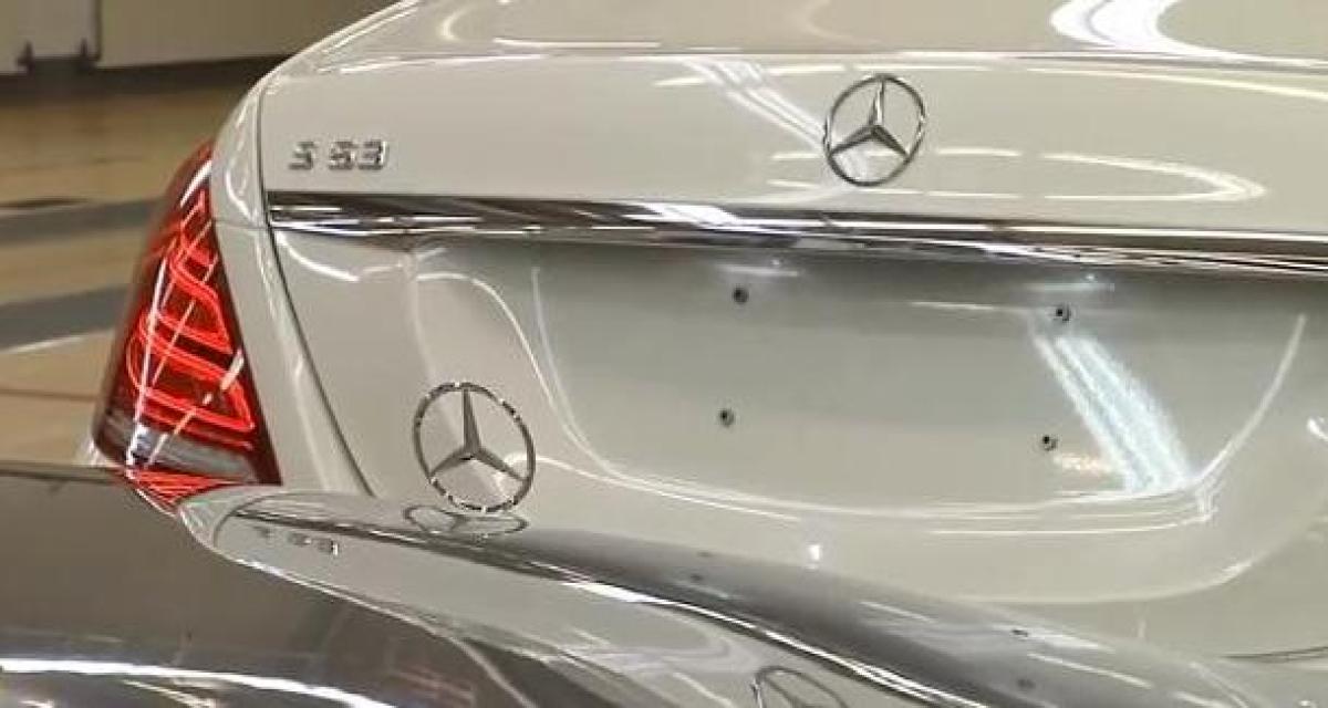 La Mercedes S63 AMG se profile en vidéo