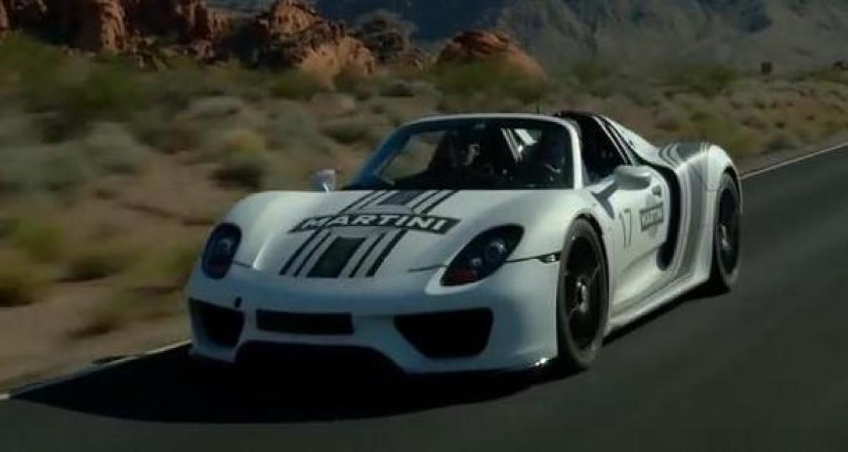 Porsche 918 Spyder : suite du développement au Nevada (vidéo)