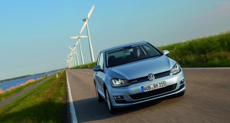  - VW Golf TDI BlueMotion : 110 ch et 3,2 l/100 km