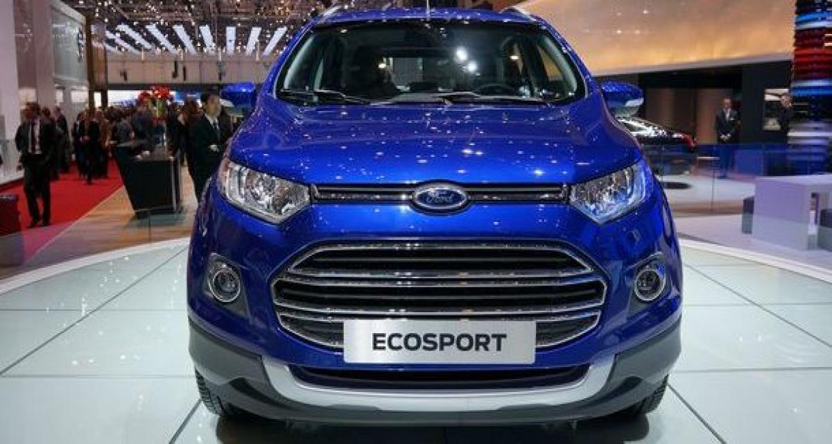Démarrage canon pour le Ford EcoSport en Inde
