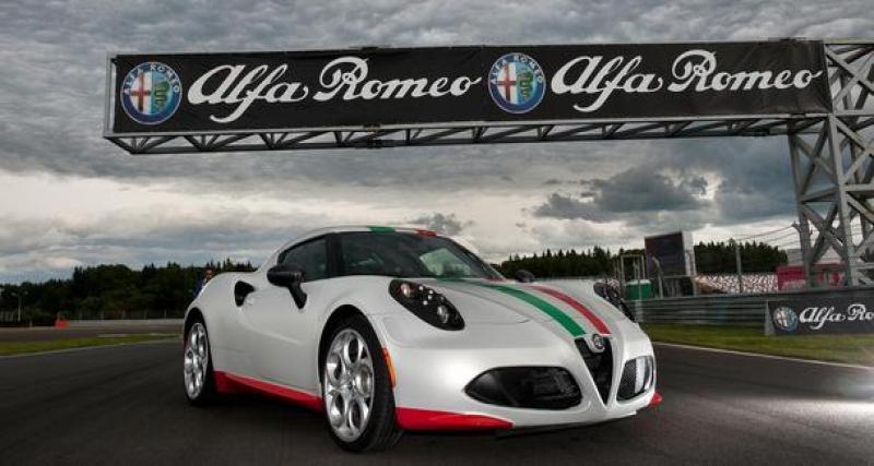  - Alfa Romeo 4C : safety car en livrée patriotique