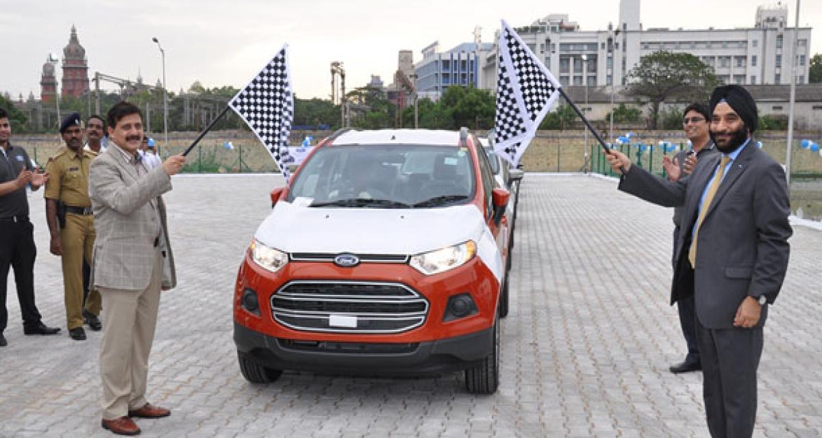 Ford débute l'exportation de l'Ecosport depuis l'Inde 