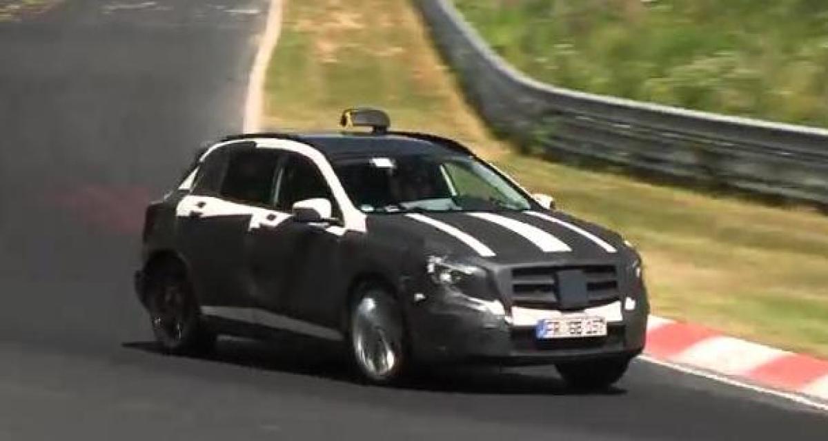 Spyshot : Mercedes GLA taxi au Nürburgring (vidéo)