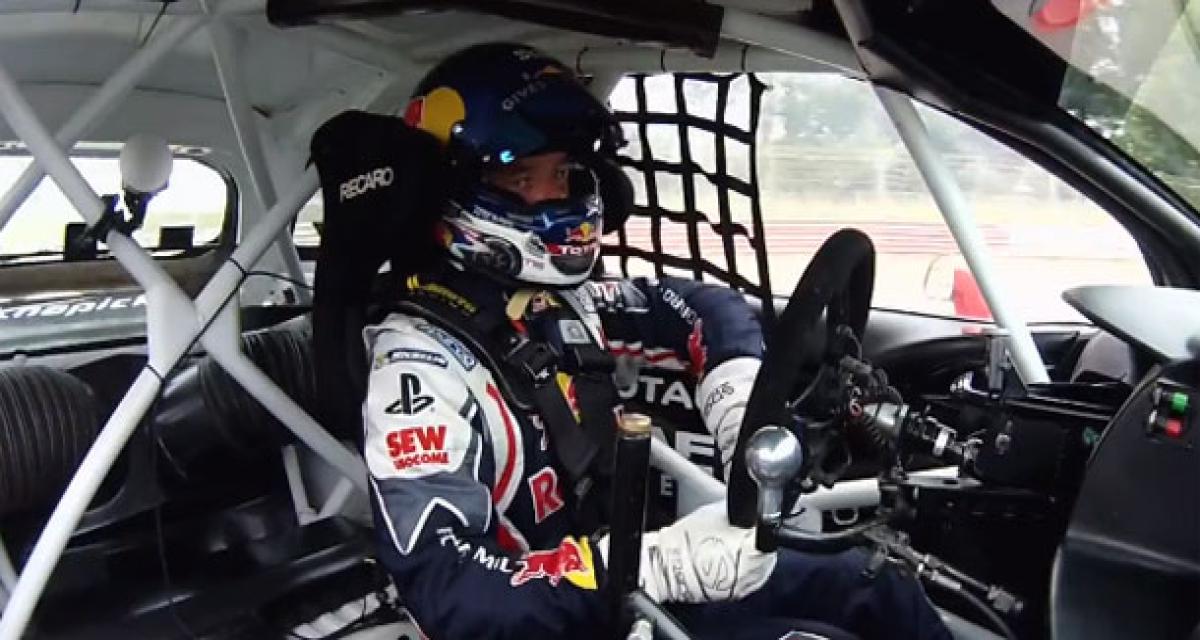 Sébastien Loeb en tests avant le Rallycross de Lohéac