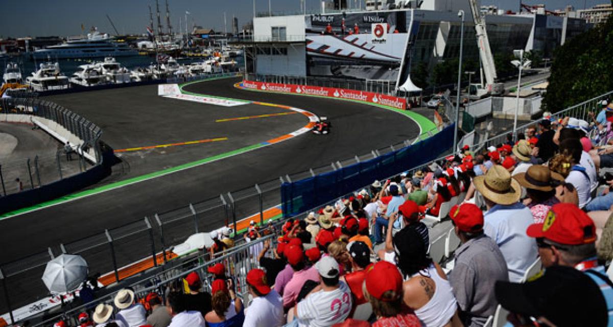 F1 : Valencia sort du calendrier