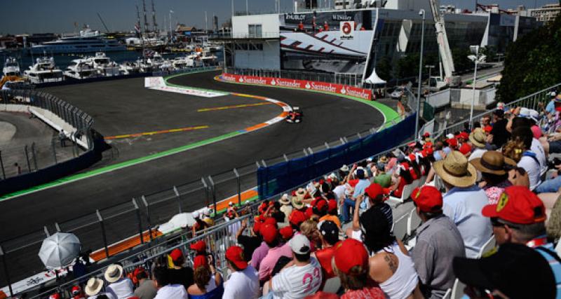  - F1 : Valencia sort du calendrier