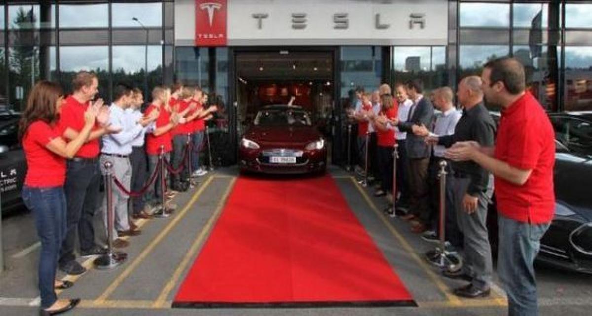 La première Tesla Model S européenne en Norvège