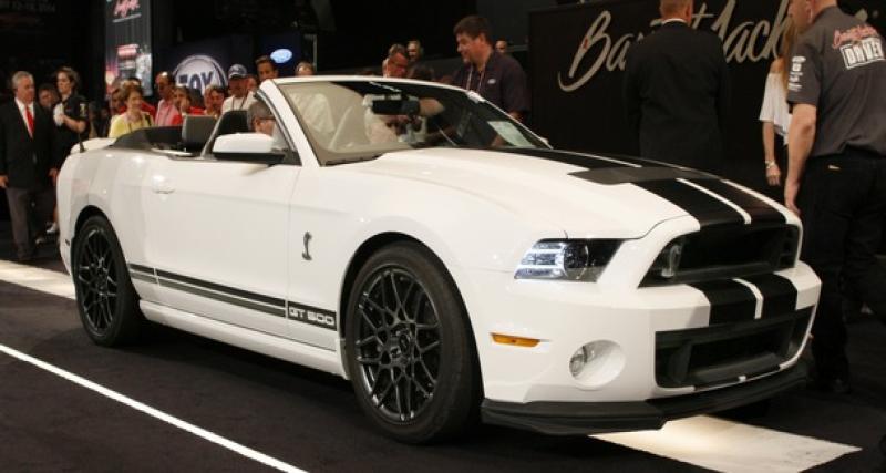  - Coquette enchère pour la dernière Mustang Shelby GT500 Cabriolet