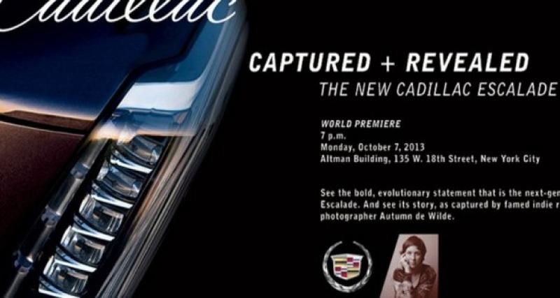  - Cadillac Escalade : une date de présentation