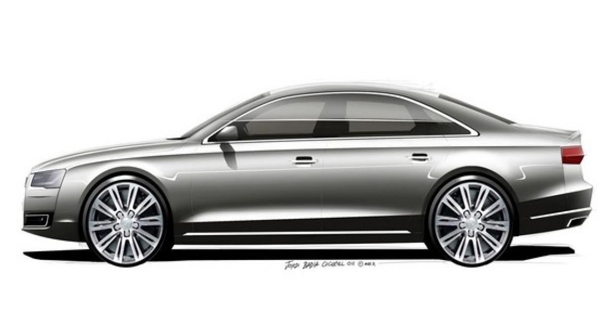 Francfort 2013 : sketches pour l'Audi A8 restylée