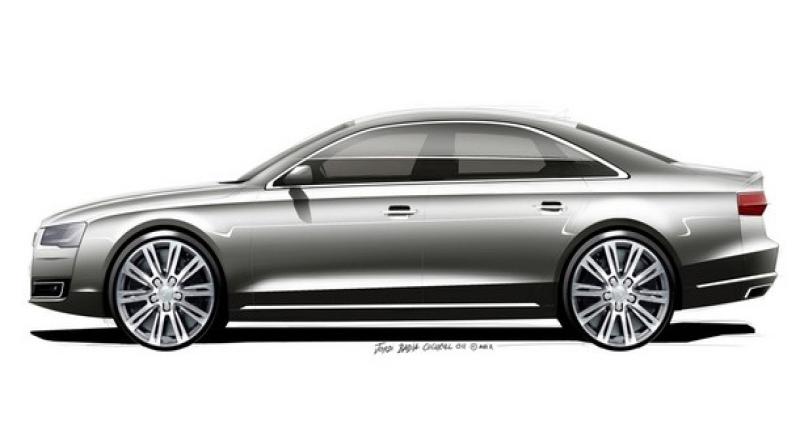  - Francfort 2013 : sketches pour l'Audi A8 restylée