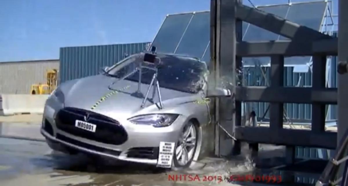 La Tesla S, voiture la plus sure selon la NHTSA