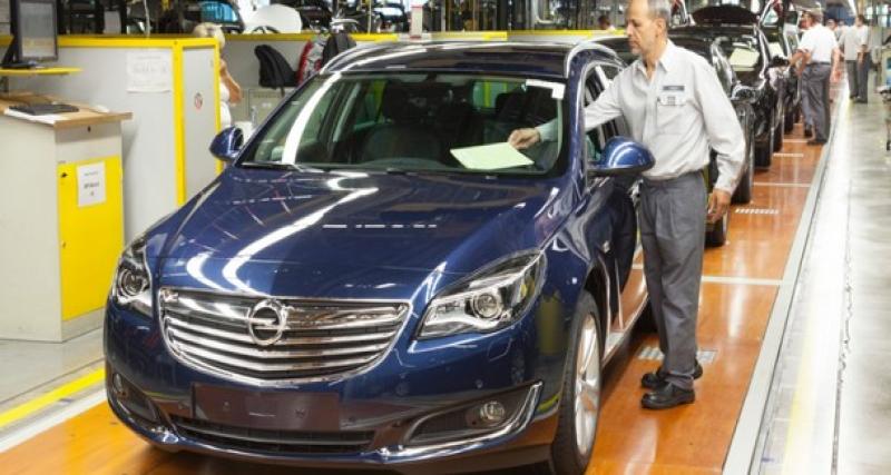  - Opel Insignia reliftée : production lancée 