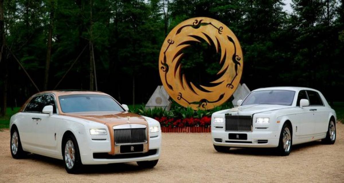 Rolls-Royce Ghost Golden Sunbird : one off chinois