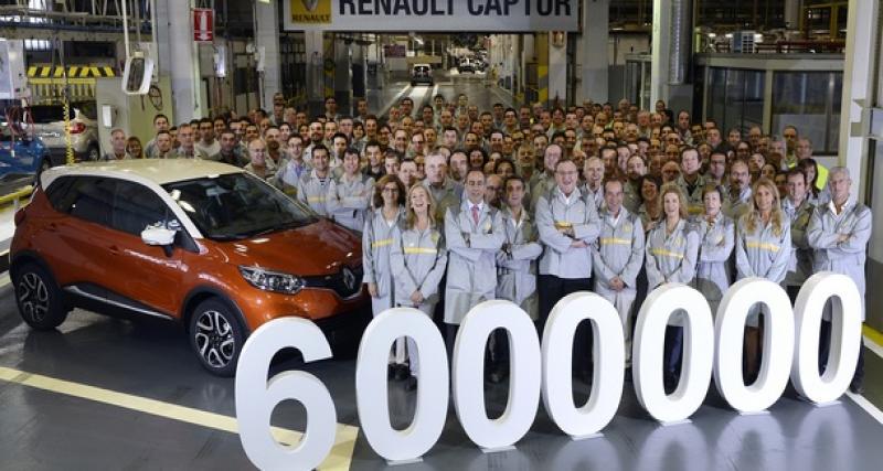  - Renault Valladolid : 6 millions