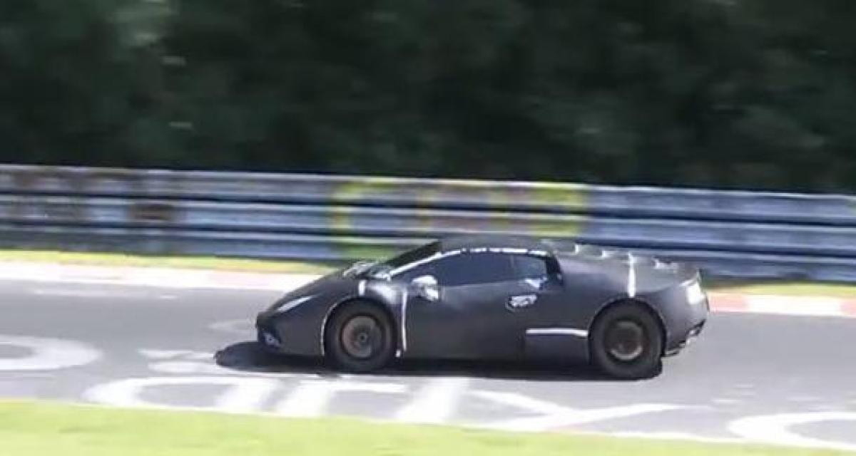 Spyshot : la Lamborghini Cabrera continue de ferrailler au Nürburgring