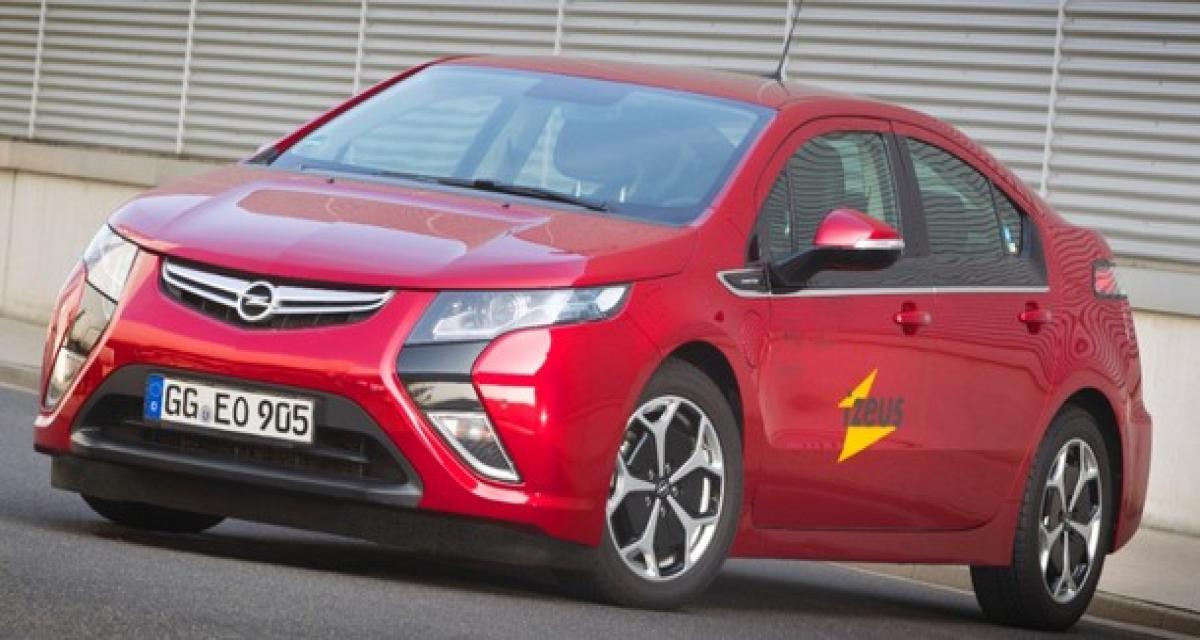 L'Opel Ampera participe au projet iZeus