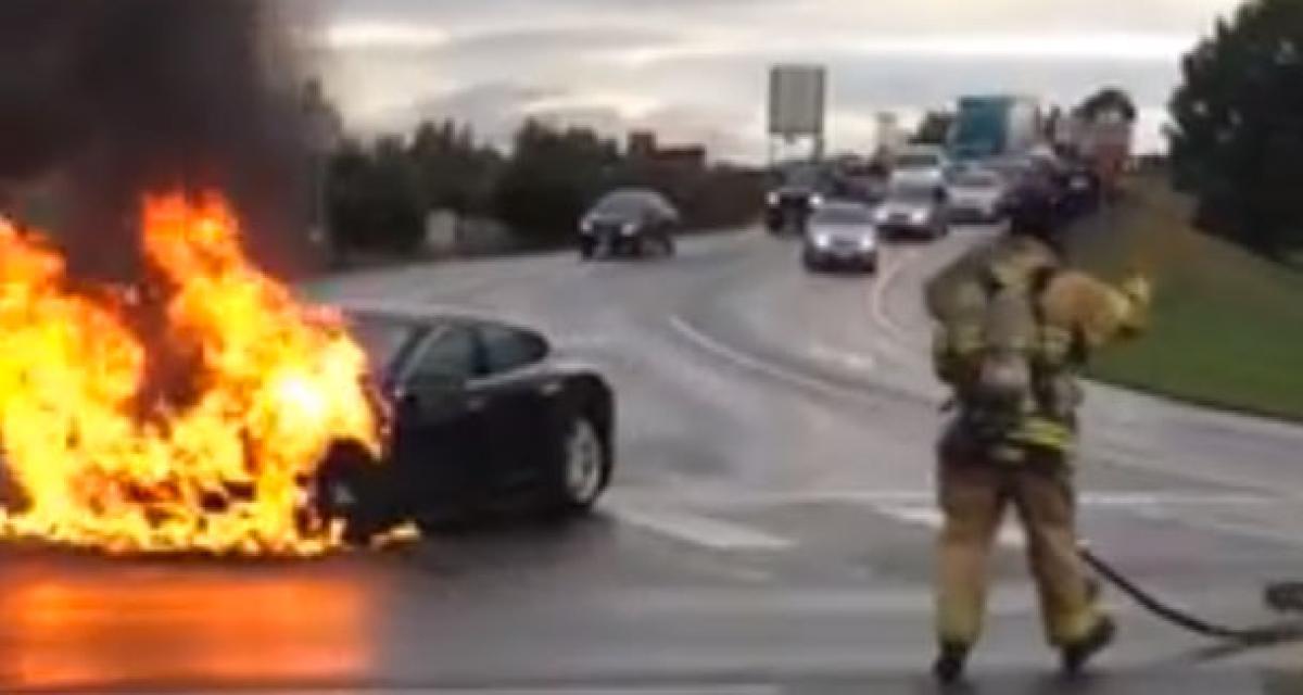 Tesla Model S incendiée : la NTHSA entre en lice
