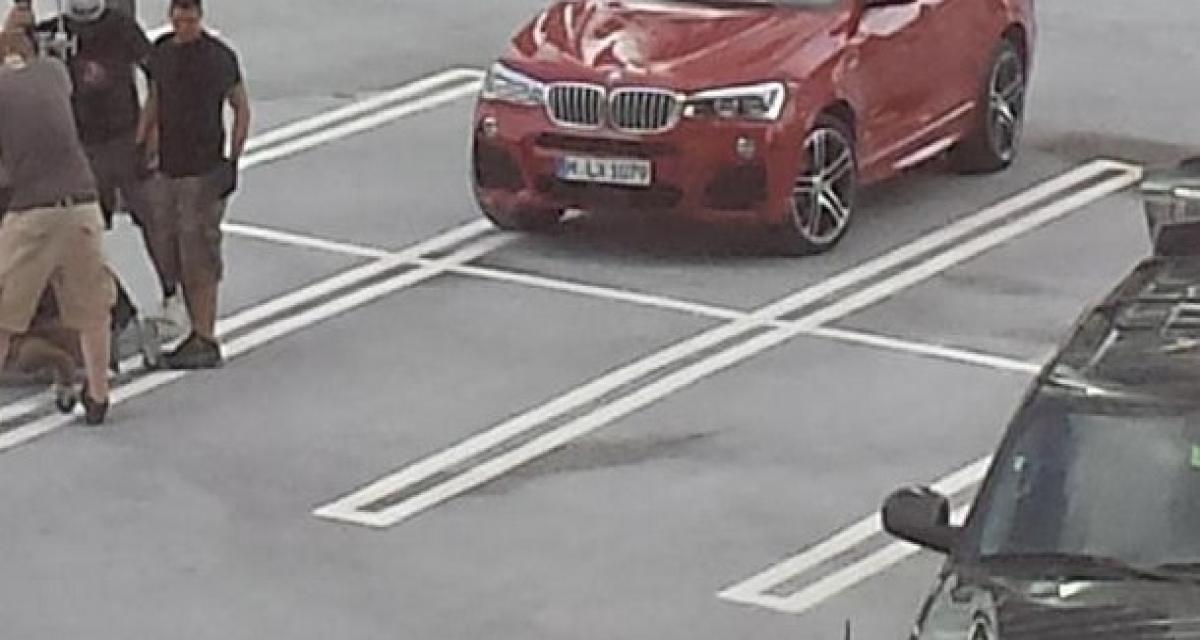 Le BMW X4 se fait surprendre en plein tournage