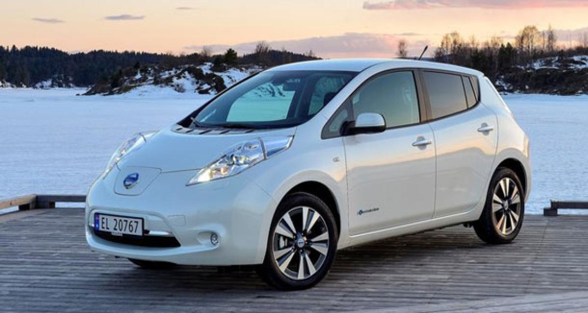 Deuxième mois électrique en Norvège, la Nissan Leaf en pole