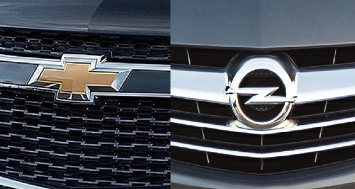 Opel / Chevrolet, GM voudrait plus de différence entre ses marques