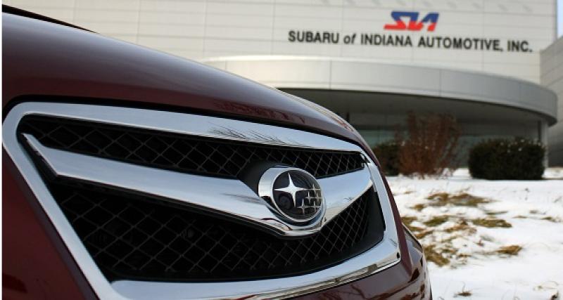  - Subaru : arrêt de production sur son site US, frappé par une violente tempête